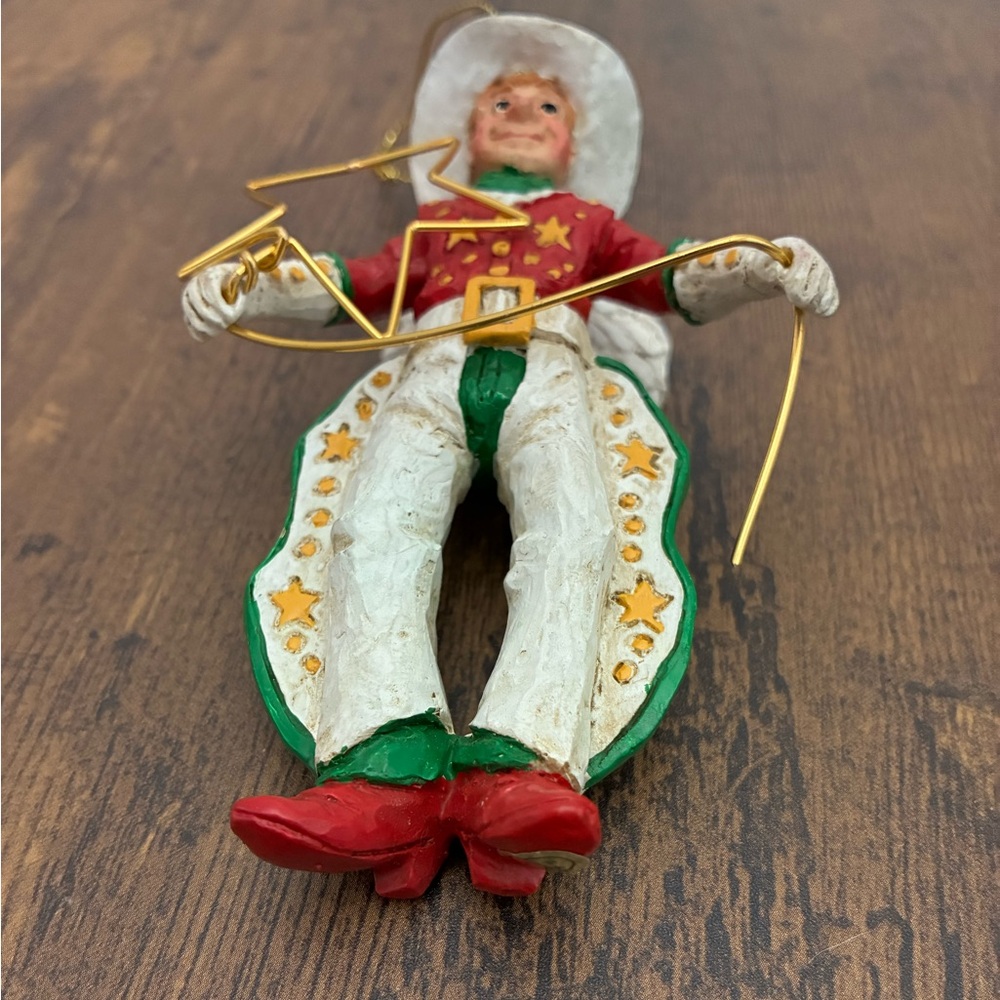 Kurt S. Adler Cowboy Angel Christmas Ornament - Picture 4 of 8